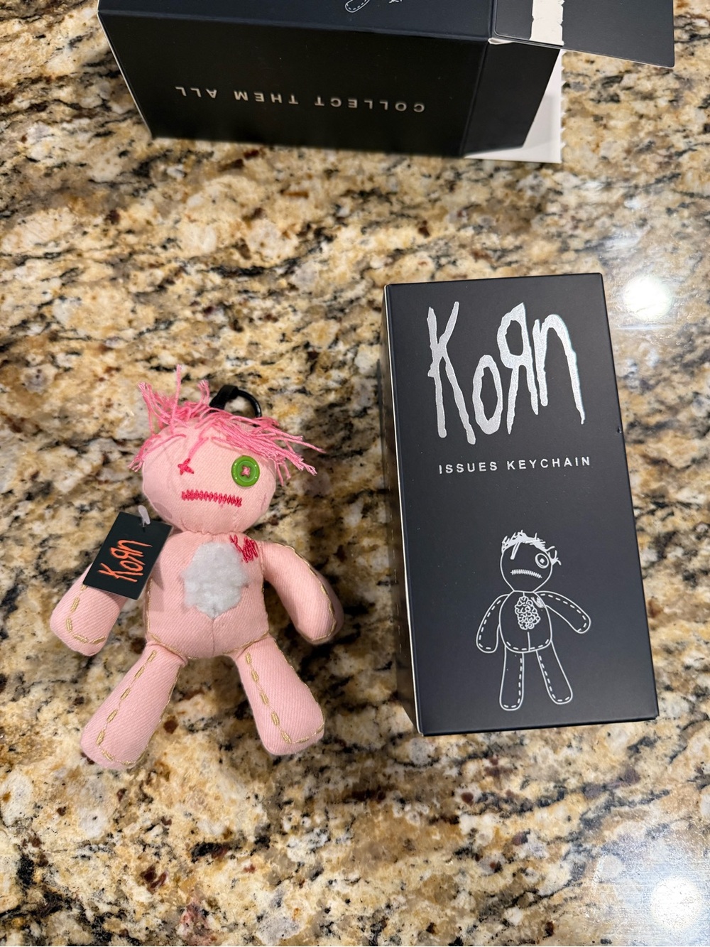 PINK Korn Issues Doll Keychain blind box pull TRADE